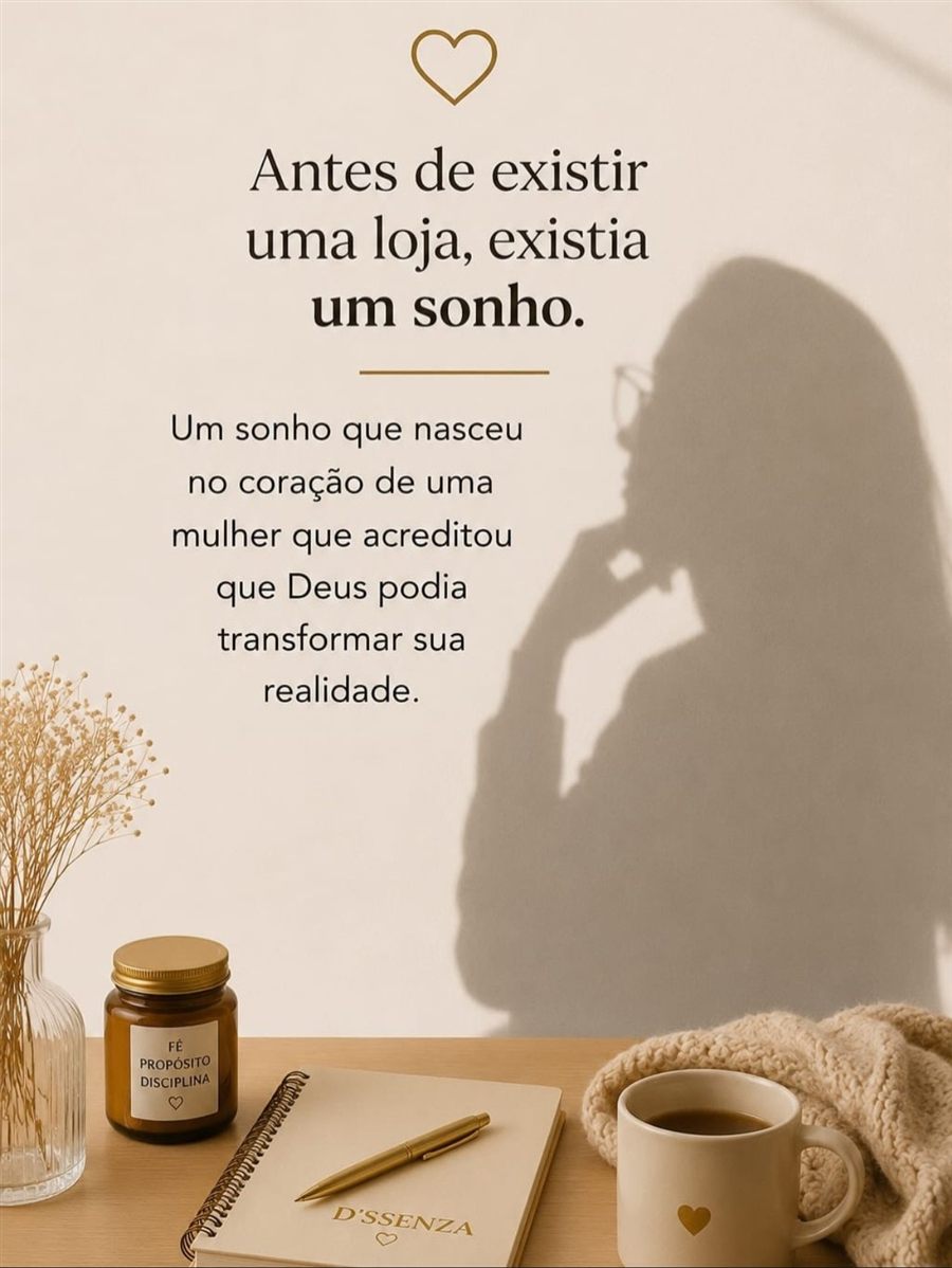 Antes de existir uma loja, existia um sonho.