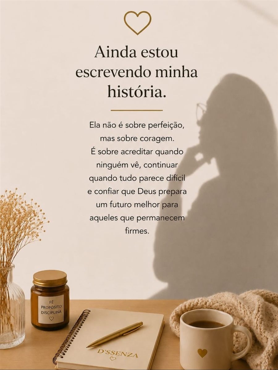 Ainda estou escrevendo minha história.